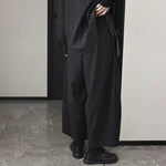 Patchwork Casual Wide-Leg Suit Lantern Pants
