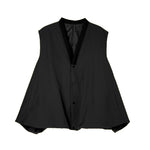 Bud Loose Solid Color V-neck Vest