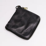 Retro Leather Zipper Wallet
