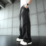 Retro Straight Wide-leg Jeans