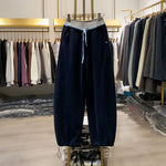 Color-blocked Loose Sweatpants
