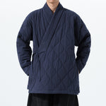 Cross-collar Loose Quilted Coat