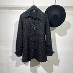 Disc Button Jacquard Vintage Shirt