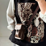 ã€�Maskã€‘Loose-fitting Patchwork Vest