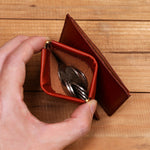 Ultra-thin Mini Leather Coin Purse Card Holder