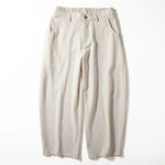 Flowy Wide-leg Straight Cropped Trousers