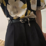 Black Street Personality Cross Belt