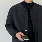 Japanese Loose Collarless Cotton Jacket