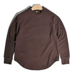 Retro Double-sided German Fleece Rounded Hem Warm Base Layer Shirt