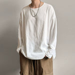 Crew Neck Linen Casual Loose T-shirt