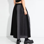 Paneled Wide-leg Elastic Waist Culottes