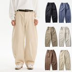 Retro Wide-leg Curved Casual Pants