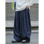 Japanese Embroidered Oversized Corduroy Pants