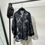 Micro-sheer Loose Casual Shirt