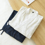 Jacquard Striped Loose Robe