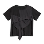 Women's Faux Two-piece Patchwork Loose T-shirt