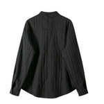 Womenâ€™s Irregular Button-down Long-sleeved Shirt