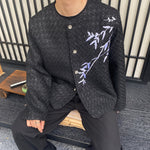 Embroidered Woven Wool Short Jacket