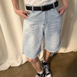 Frayed Denim Shorts