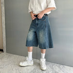 American Retro Washed Casual Wide-leg Scimitar Pants