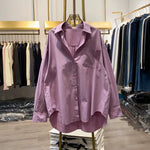 Loose-fitting Polo Collar Shirt
