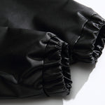 Stand Collar Leather Jacket