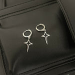 925 Silver Star Pendant Earrings