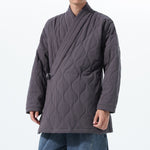Cross-collar Loose Quilted Coat