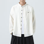 Double-layer Collar Loose Casual Shirt