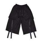 Ribbon Fake Two-piece Straight Casual Pants