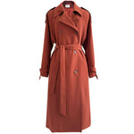 Drape Loose Over-kneeTrench Coat