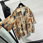Vintage Distressed Loose Lapel Shirt