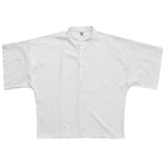 Loose Stand Collar Half Sleeve Shirt