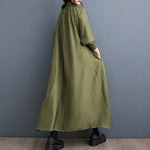 High Neck Casual Loose Raglan Sleeve Dress