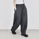 Casual Draped Floor-length Curved Trousers