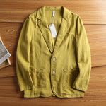 American Retro Casual Linen Blazer