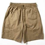 Retro Elastic Waist Loose Straight Leg Shorts