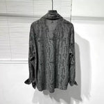 Ripped Loose Vintage Raw-edge Shirt