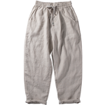 Breathable Straight-Leg Loose Linen Trousers