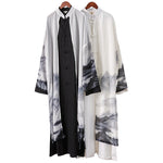 Chiffon Fake Two-piece Button Trench Coat