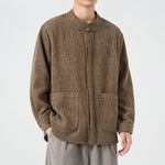 Stand Collar Retro Loose Casual Shirt