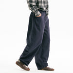 Retro Wide-leg Curved Casual Pants