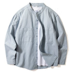 Stand-up Collar Casual Shirt