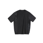 Spliced Ring Irregular T-shirt