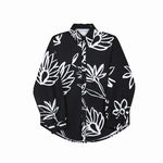Printed Long Sleeve Loose Shirt