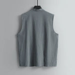 Sleeveless Button Vest
