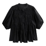 Crumpled Lantern Short Sleeve Shirt