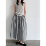 Striped Casual Loose Wide-leg Pants