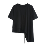 Women's Batwing Loose-fitting Waist Patchwork T-shirt