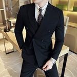 Double-breasted Casual Suit Jacket